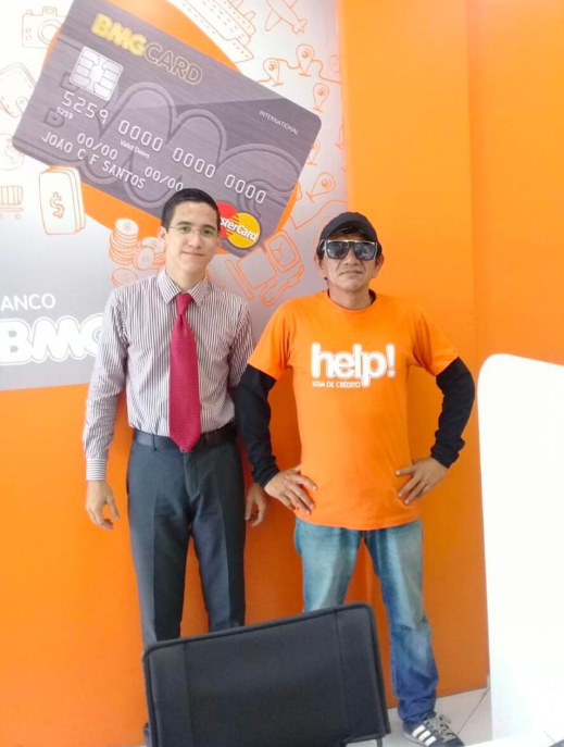 Felipe Freitas em atendimento presencial na Matriz!BMG